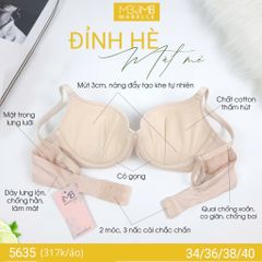 Áo ngực có gọng nâng đẩy 5635 2 móc