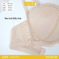 Áo ngực gọng mềm nâng đẩy 5204 2 móc