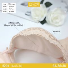 Áo ngực gọng mềm nâng đẩy 5204 2 móc