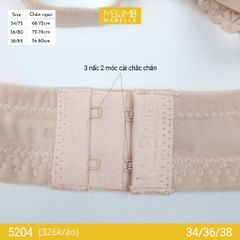 Áo ngực gọng mềm nâng đẩy 5204 2 móc