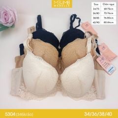 Áo ngực có gọng mềm mút dày MB 5304 bản lưng to 3 móc