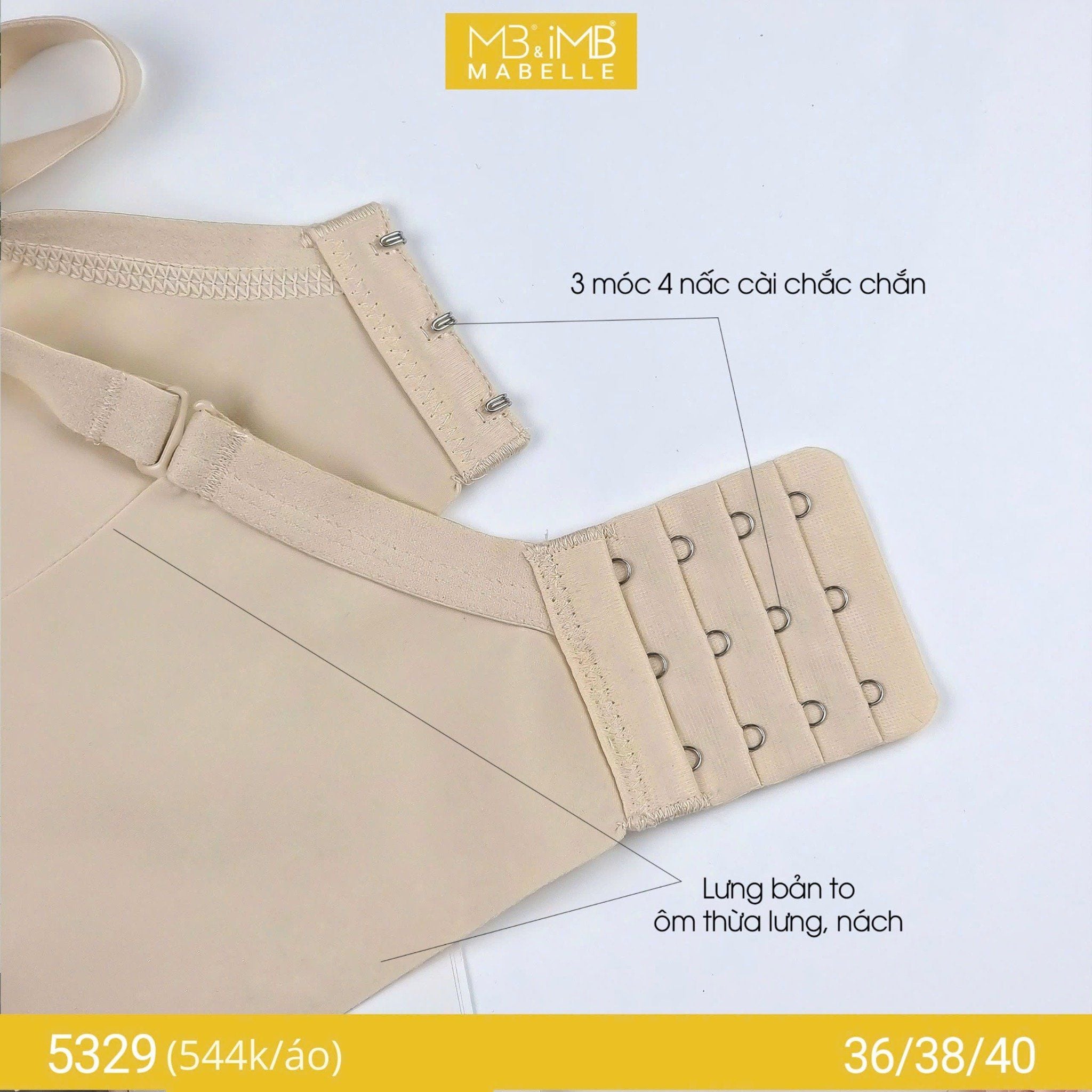 Áo ngực gọng mềm mút mỏng MB 5329