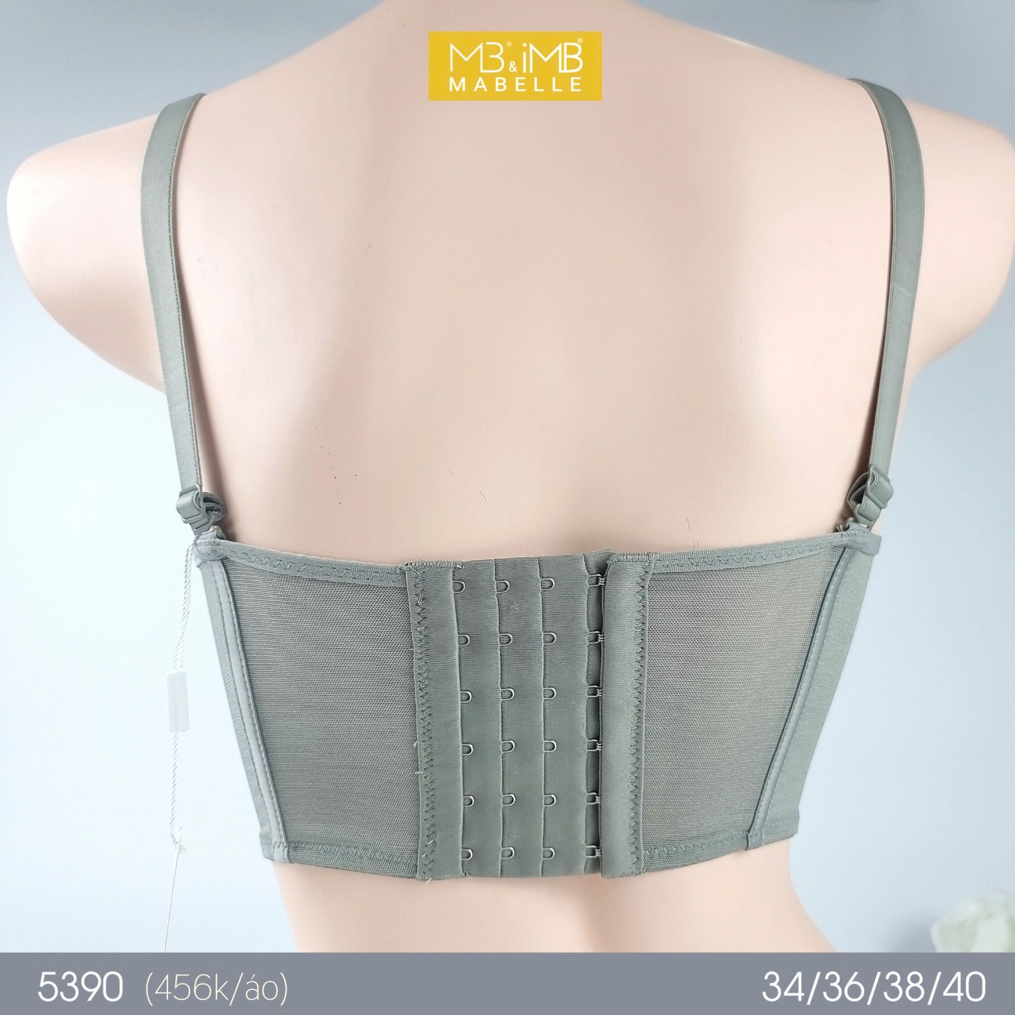 Áo ngực không gọng mút mỏng bralette 5390 6 móc