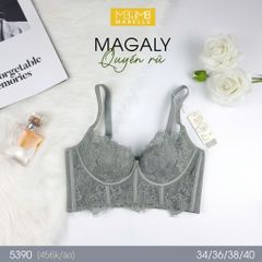 Áo ngực không gọng mút mỏng bralette 5390 6 móc