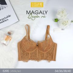 Áo ngực không gọng mút mỏng bralette 5390 6 móc