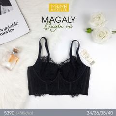 Áo ngực không gọng mút mỏng bralette 5390 6 móc
