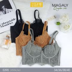 Áo ngực không gọng mút mỏng bralette 5390 6 móc