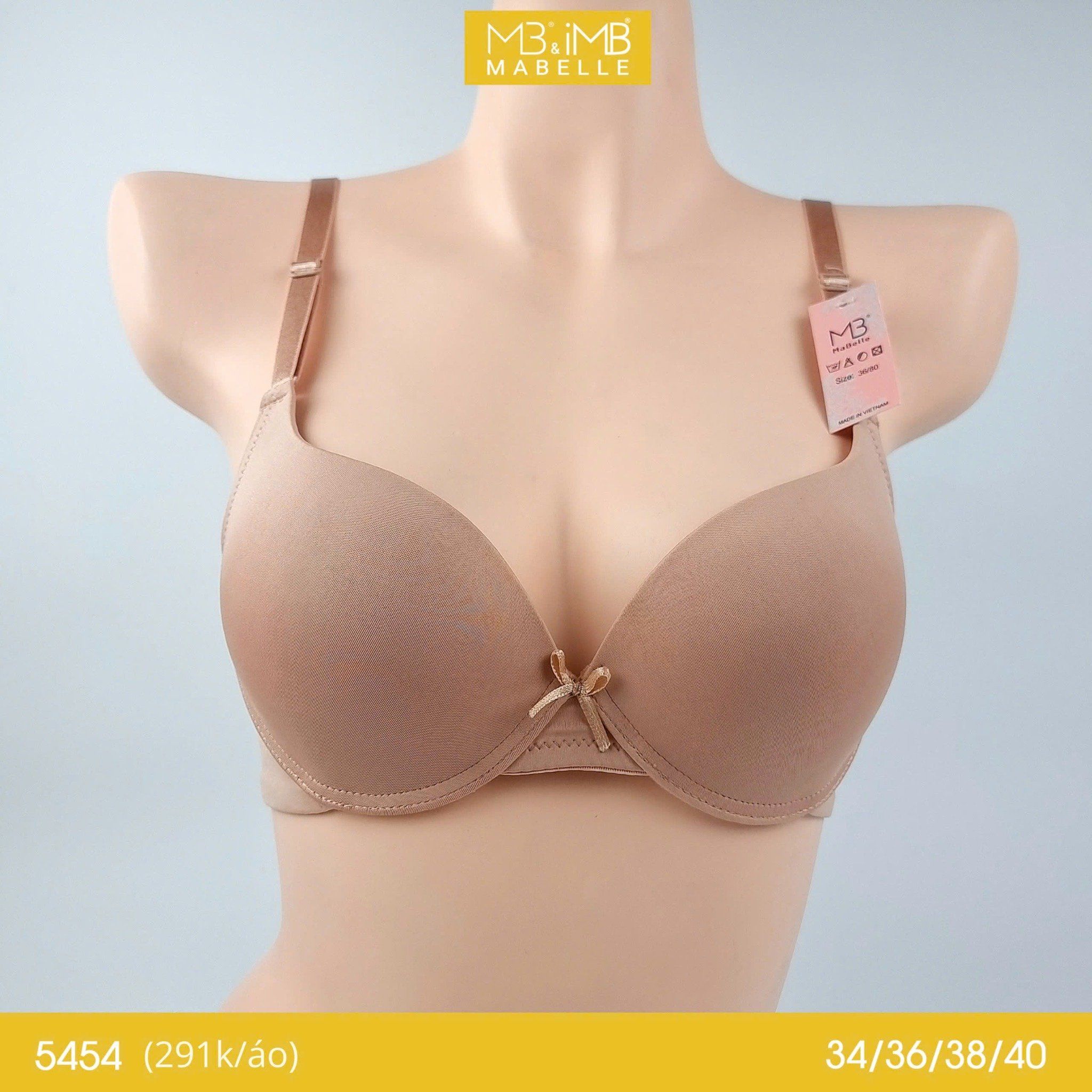 Áo ngực có gọng mút mỏng MB 5454 lưới điều hòa ôm gọn thoải mái