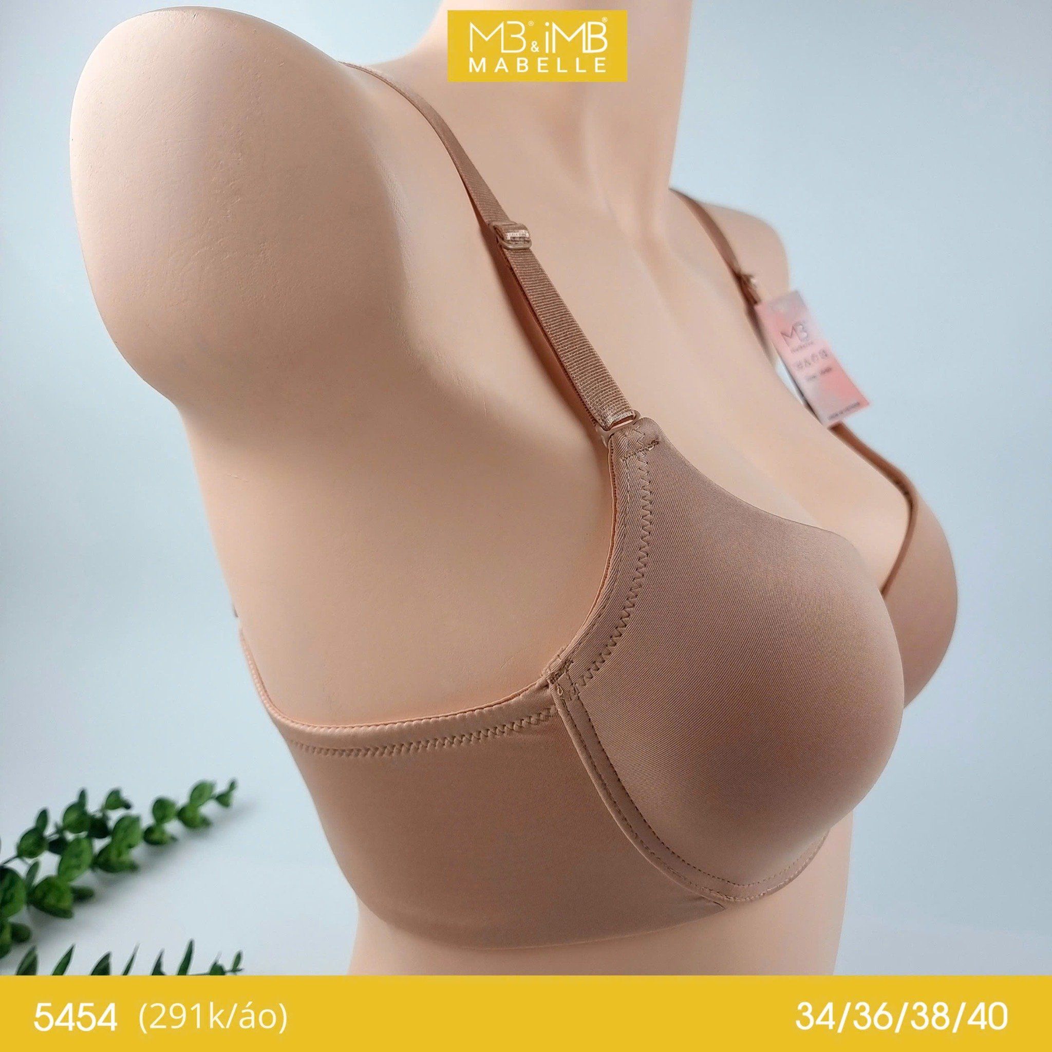 Áo ngực có gọng mút mỏng MB 5454 lưới điều hòa ôm gọn thoải mái