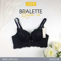 Áo ngực không gọng nâng đẩy 5690 4 móc