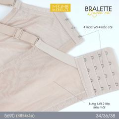 Áo ngực không gọng nâng đẩy 5690 4 móc