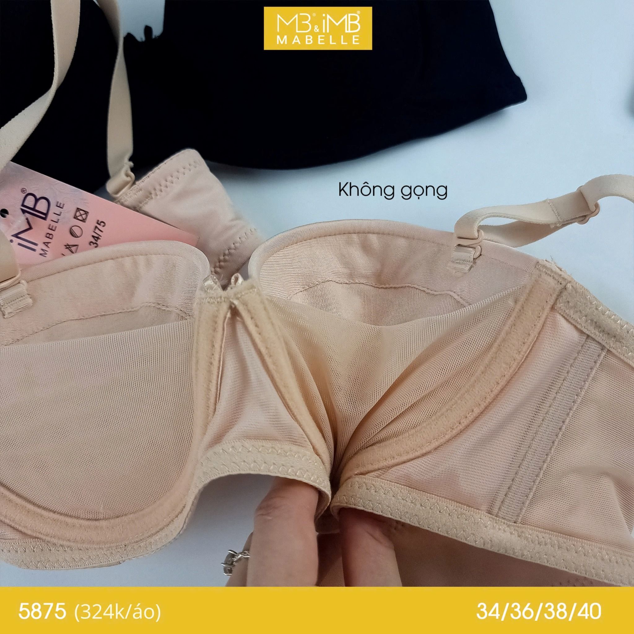 Áo ngực không gọng mút vừa 5875 3 móc