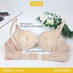 Áo ngực gọng mềm mút vừa MB 5935 lưng 2 lớp điều hòa bản vừa