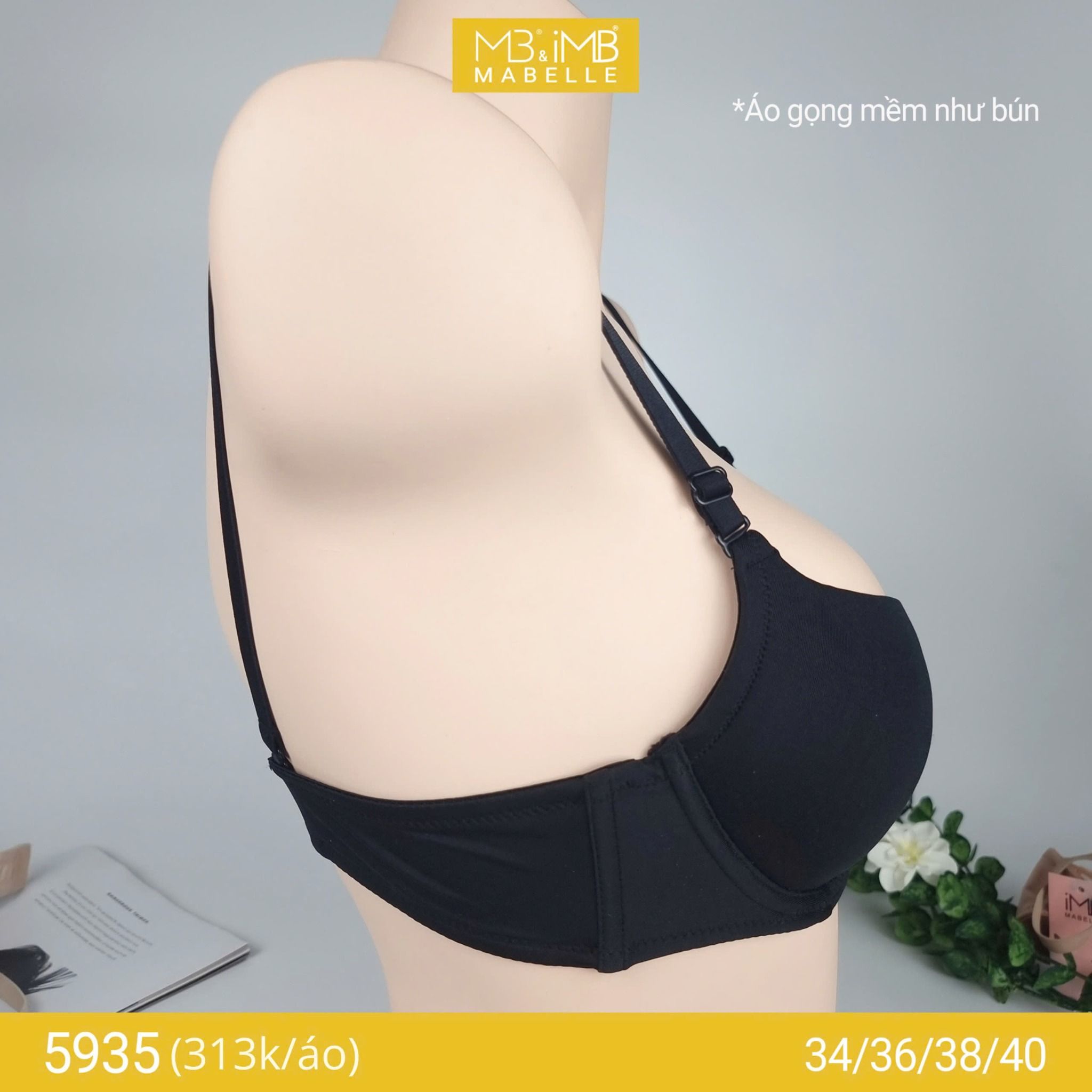 Áo ngực gọng mềm mút vừa MB 5935 lưng 2 lớp điều hòa bản vừa