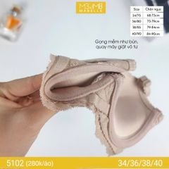 Áo ngực có gọng mềm mút vừa 5102 ren quả