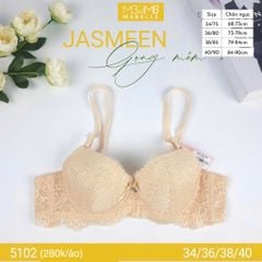 Áo ngực có gọng mềm mút vừa 5102 ren quả