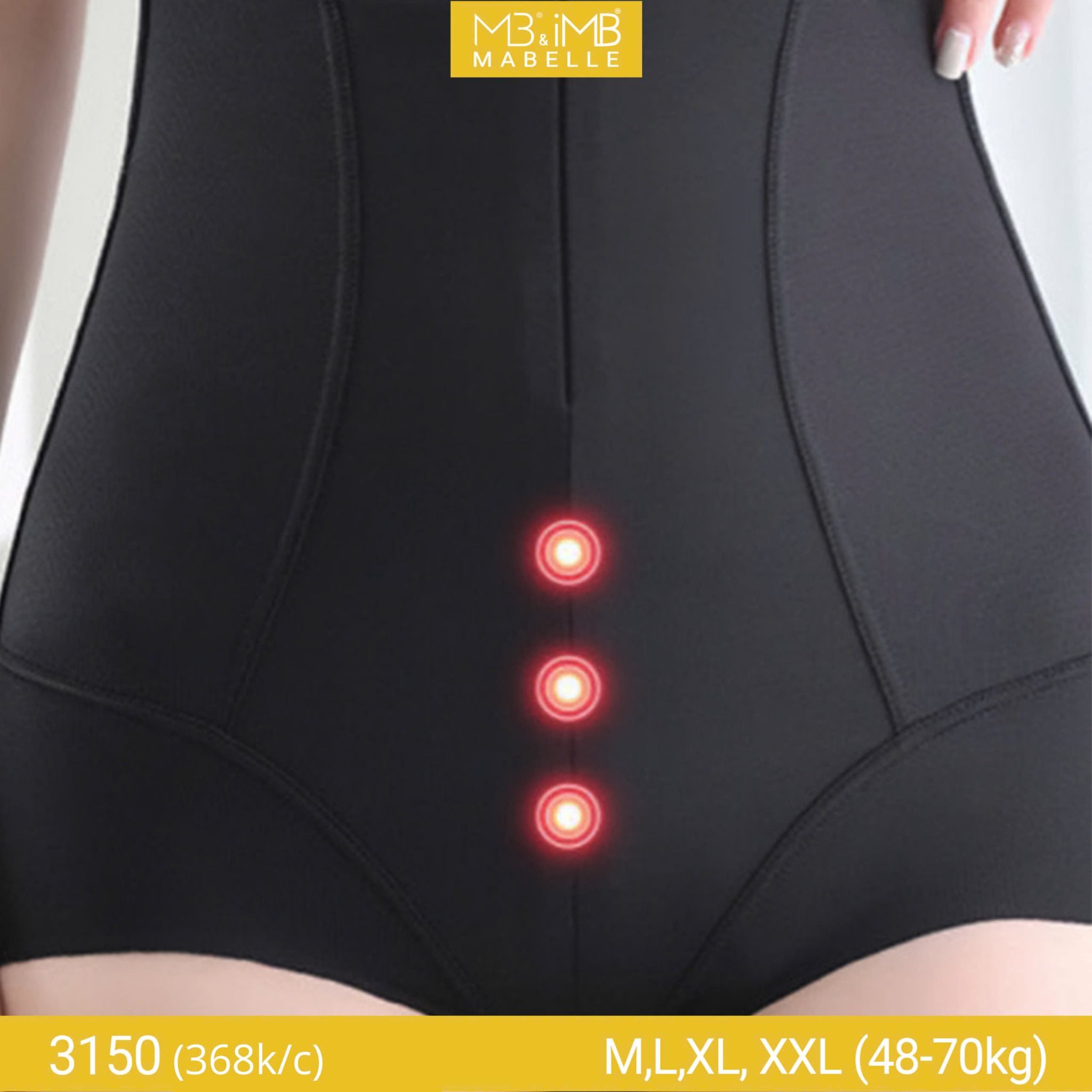 Quần gen bụng tàng hình có hạt massage MB 3150 quần gen hai lớp