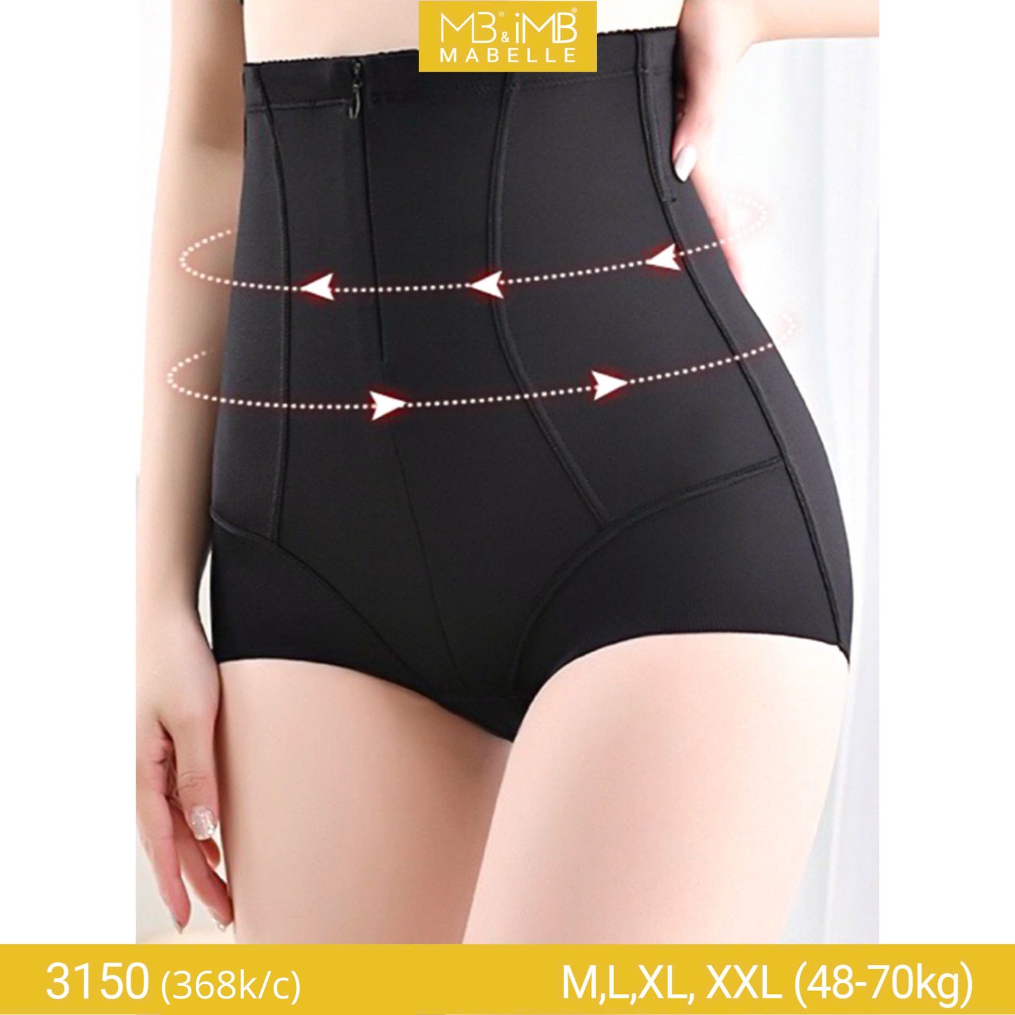 Quần gen bụng tàng hình có hạt massage MB 3150 quần gen hai lớp