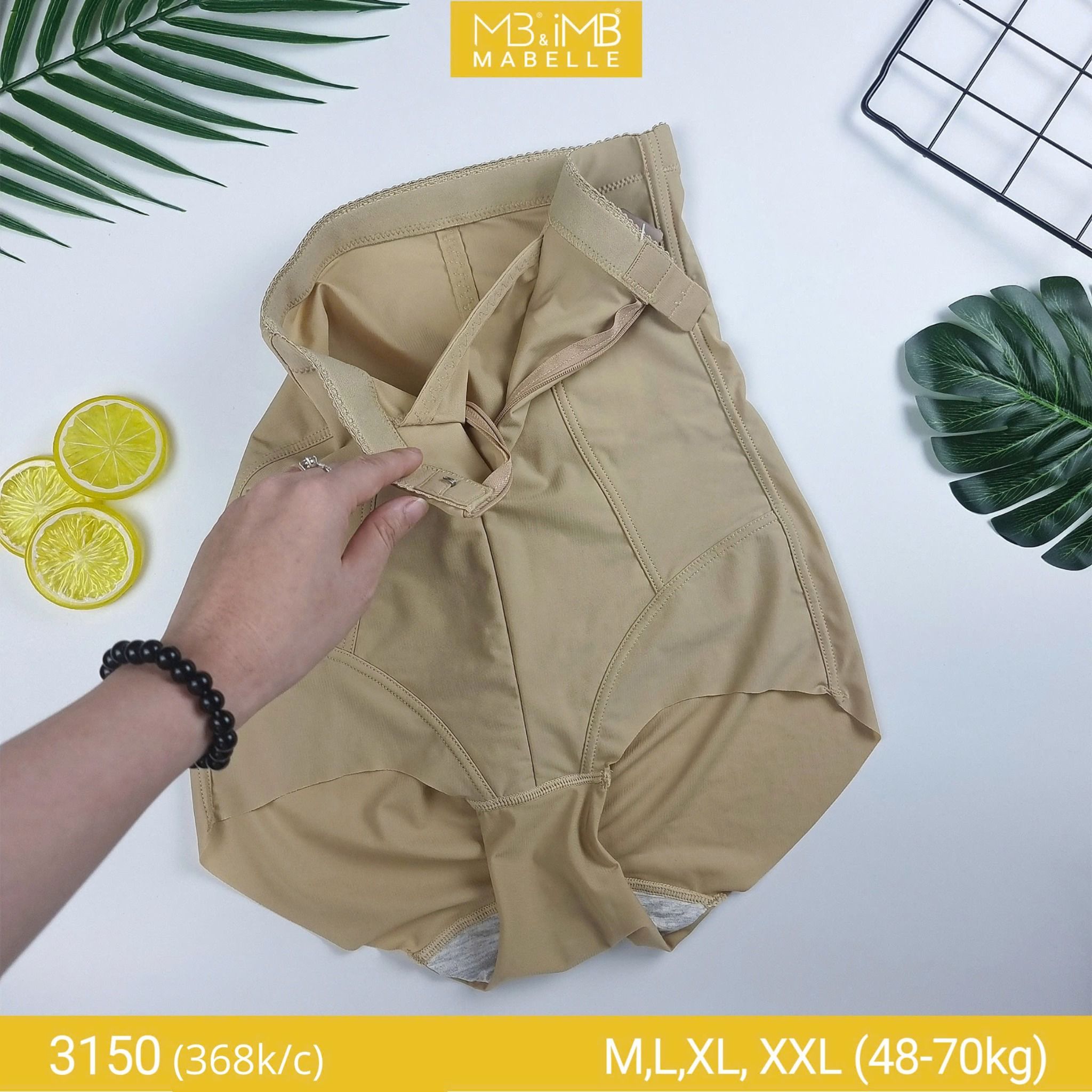 Quần gen bụng tàng hình có hạt massage MB 3150 quần gen hai lớp