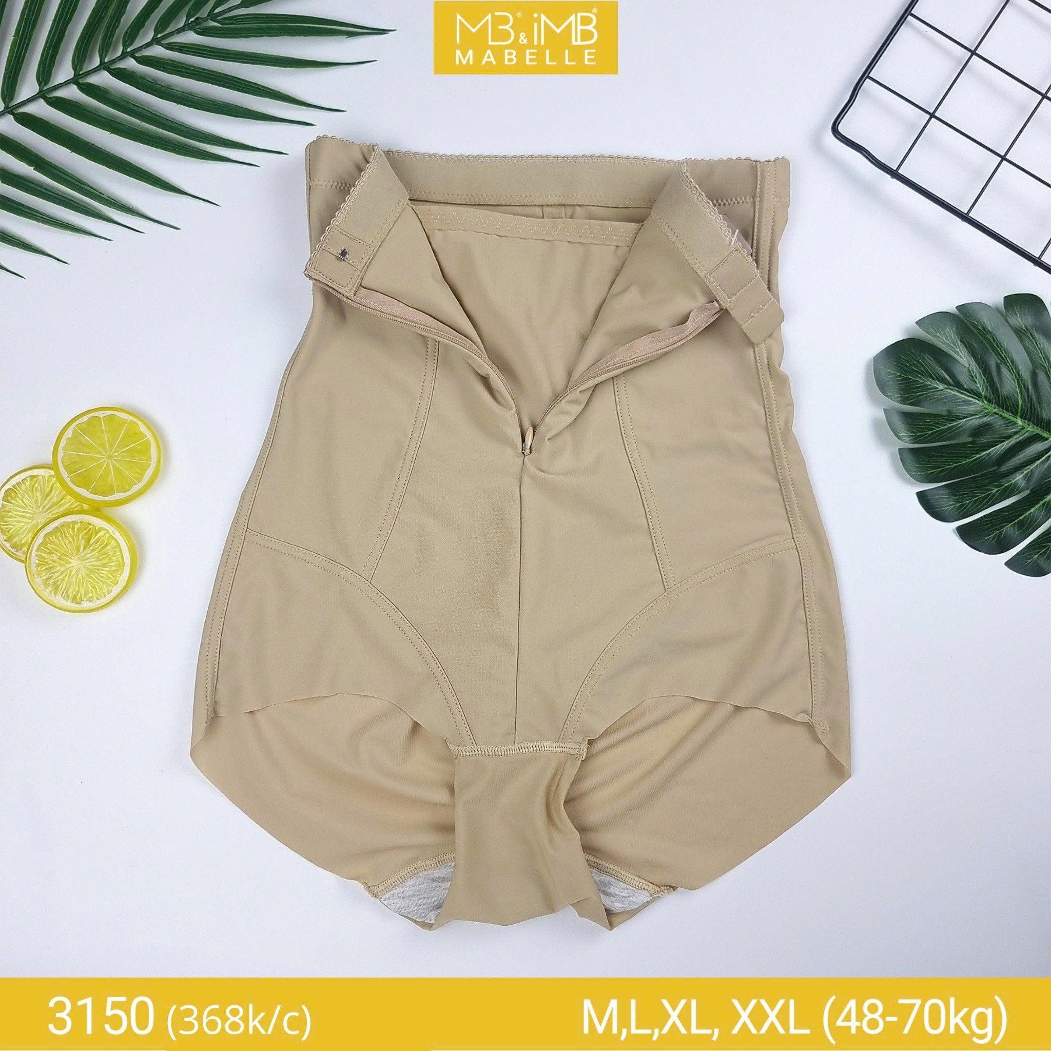 Quần gen bụng tàng hình có hạt massage MB 3150 quần gen hai lớp