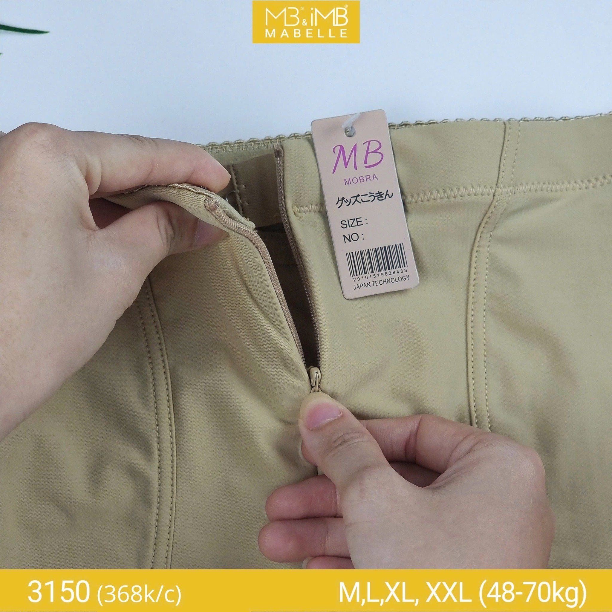 Quần gen bụng tàng hình có hạt massage MB 3150 quần gen hai lớp