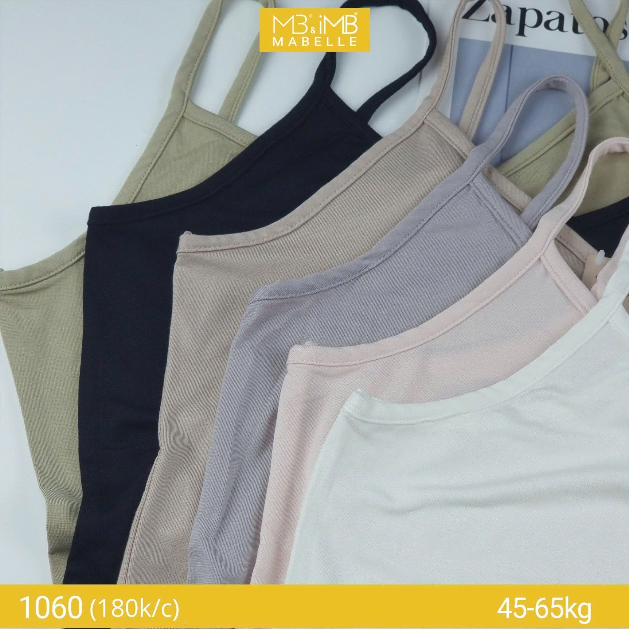 Áo 2 dây cotton sồi mặc trong vest MB 1060