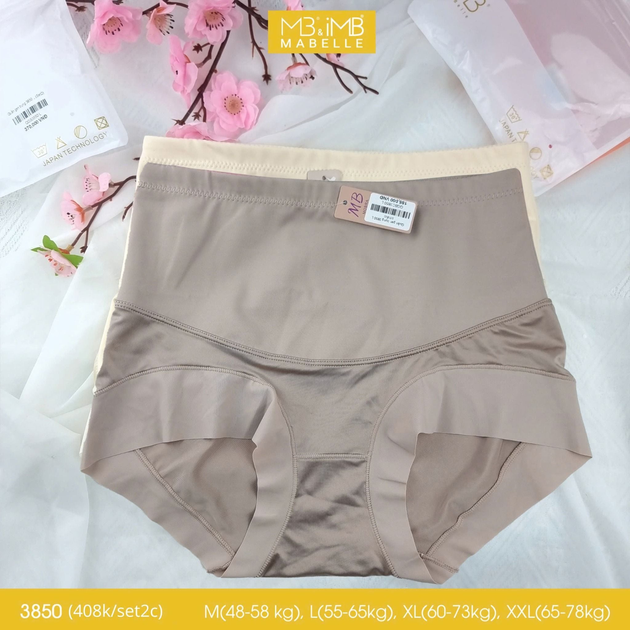 Quần lót cạp cao gen nhẹ 3850 gen bụng dưới