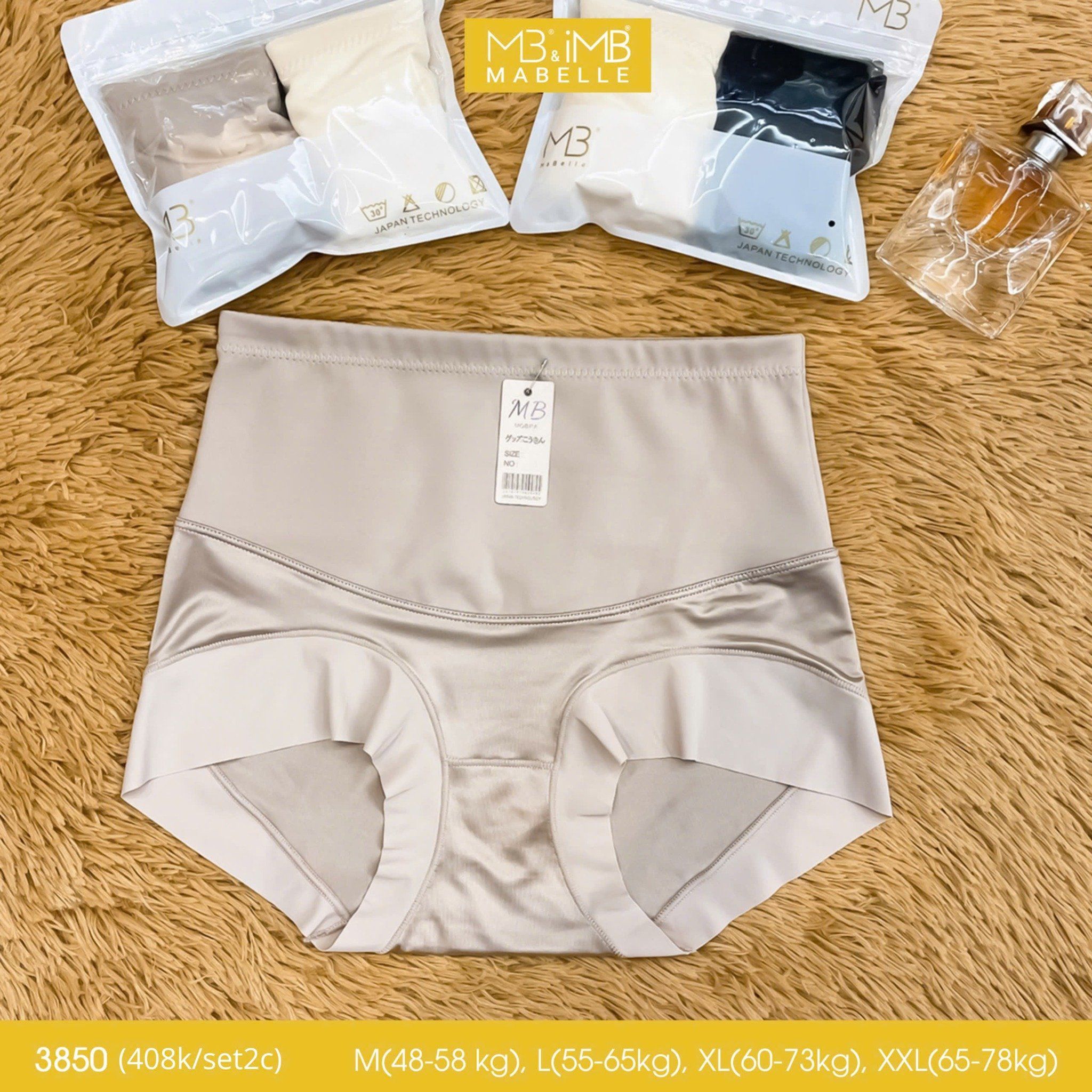 Quần lót cạp cao gen nhẹ 3850 gen bụng dưới