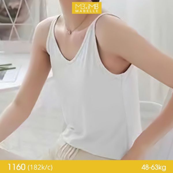 Áo 2 dây dạng suông, basic, dễ dàng phối với nhiều phong cách khác nhau MB 1160