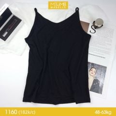 Áo 2 dây dạng suông, basic, dễ dàng phối với nhiều phong cách khác nhau MB 1160