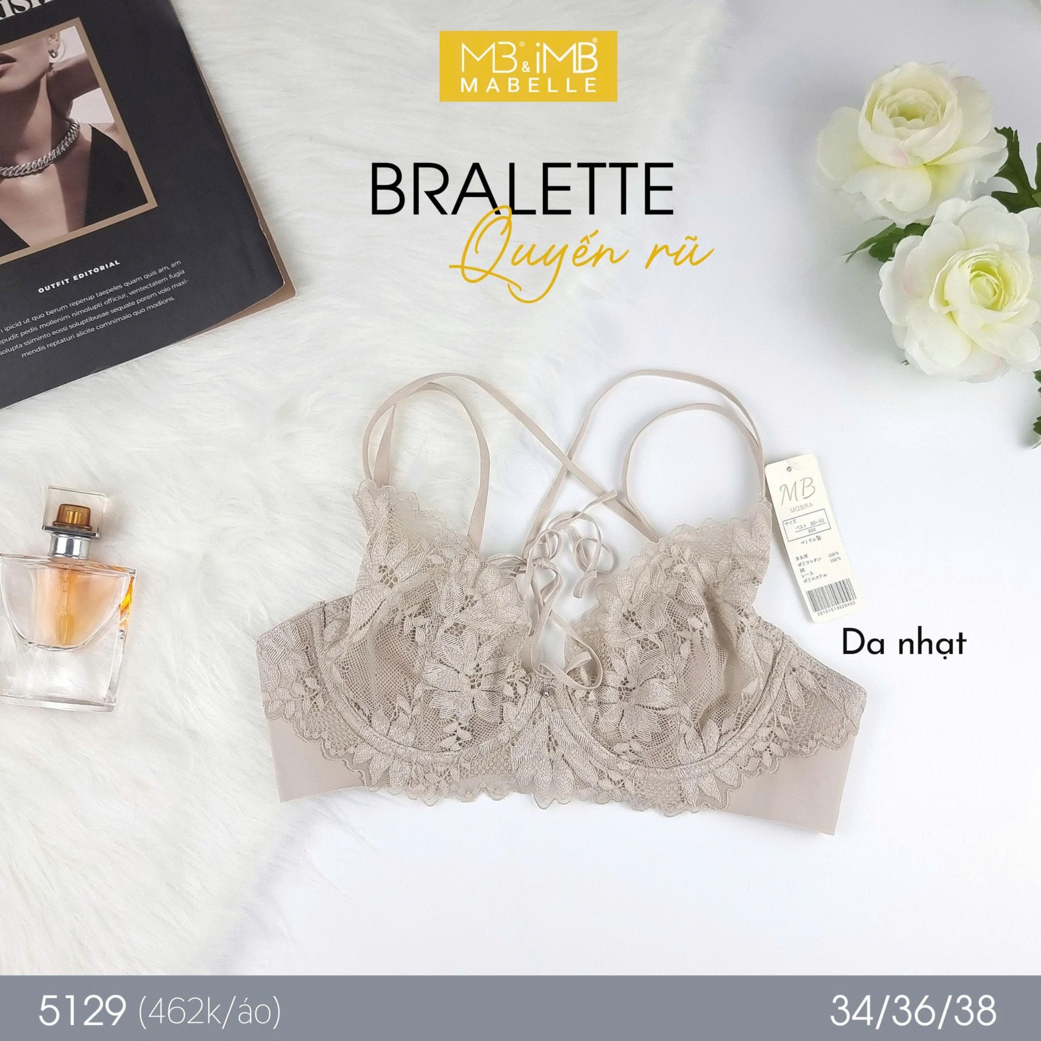 Áo ngực Bralette sexy 5129 mút mỏng