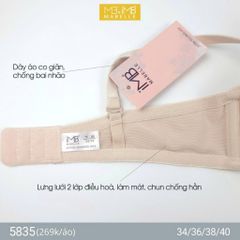Áo ngực có gọng nâng đẩy MB 5835 bản lưng 2 móc