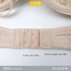 Áo ngực có gọng nâng đẩy MB 5835 bản lưng 2 móc