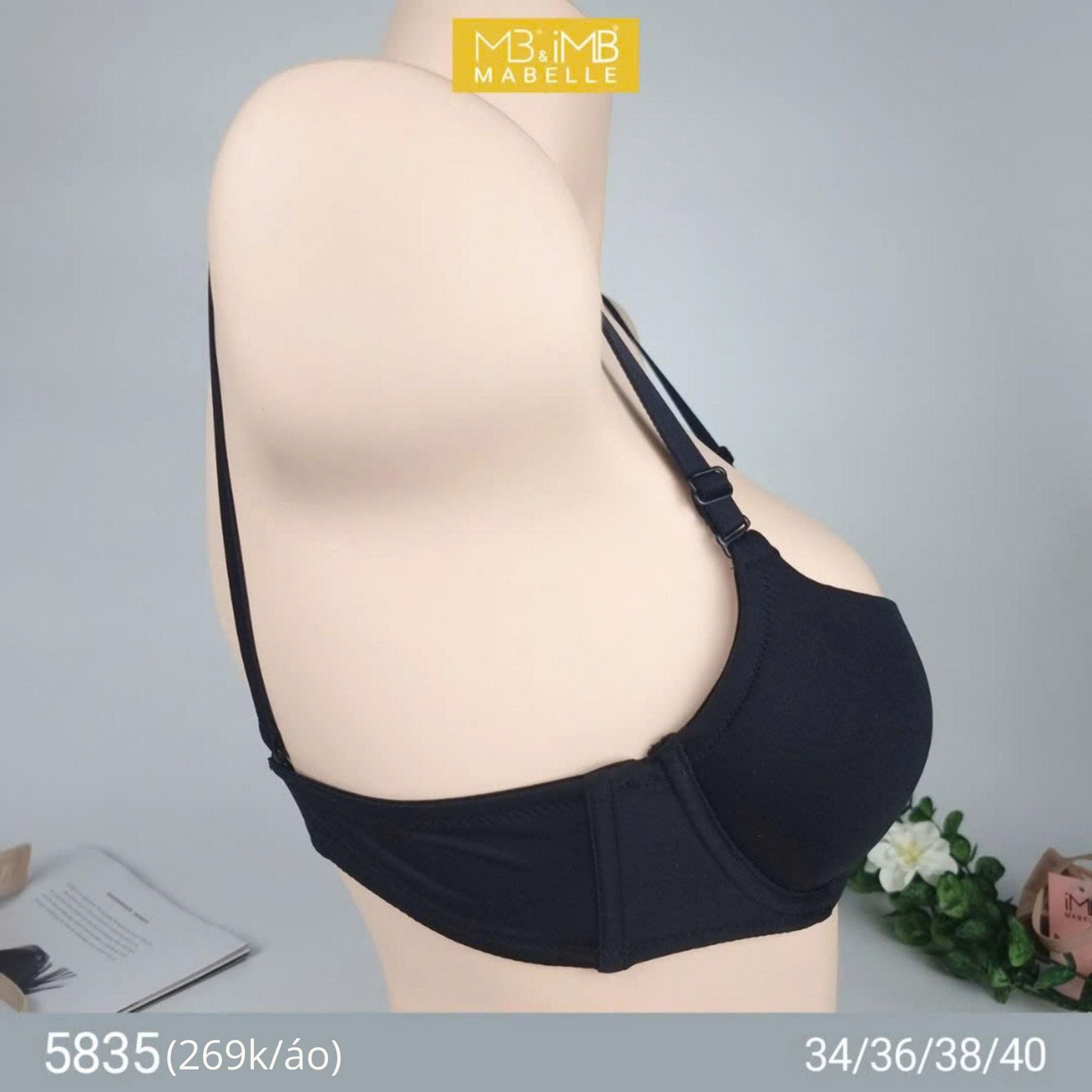 Áo ngực có gọng nâng đẩy MB 5835 bản lưng 2 móc