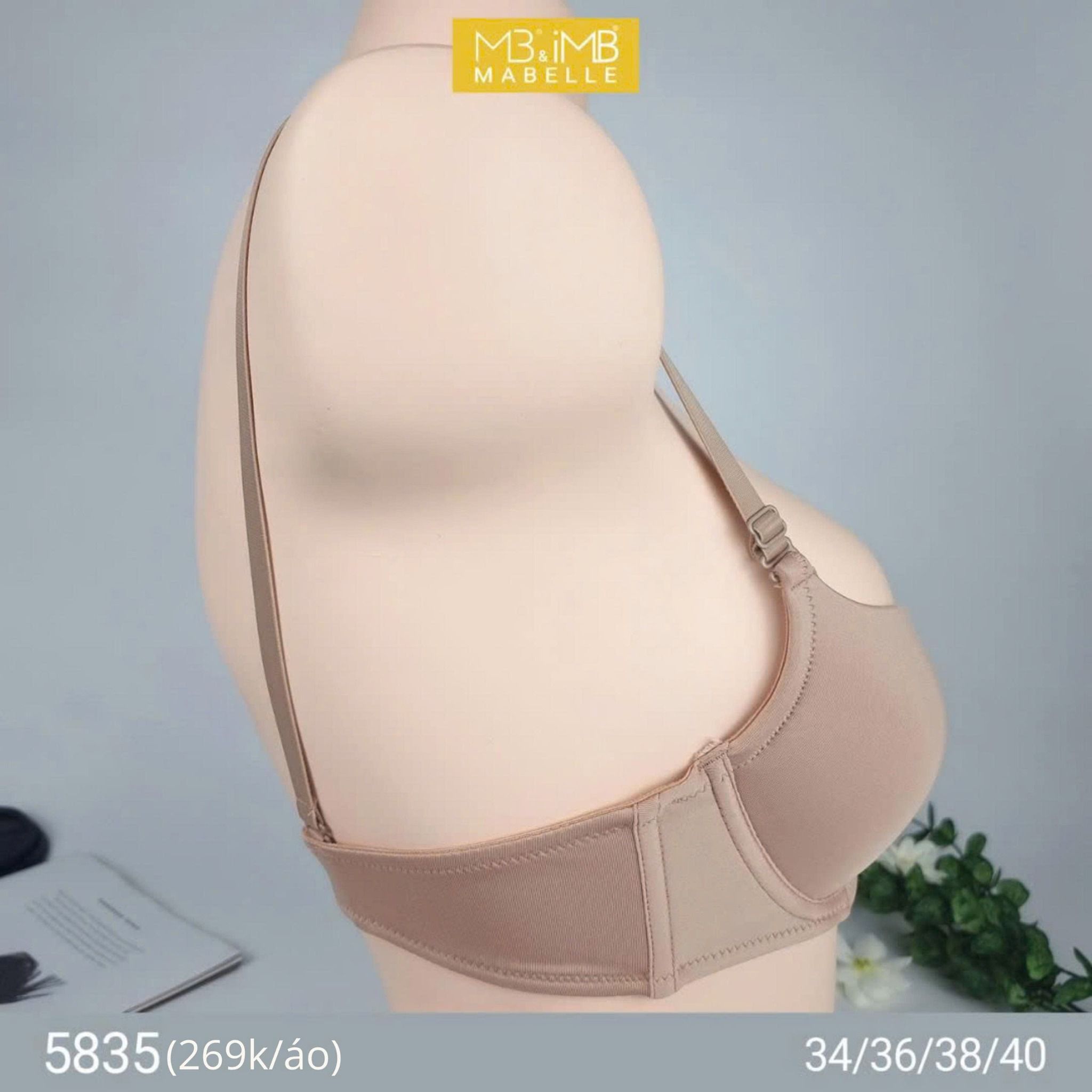 Áo ngực có gọng nâng đẩy MB 5835 bản lưng 2 móc