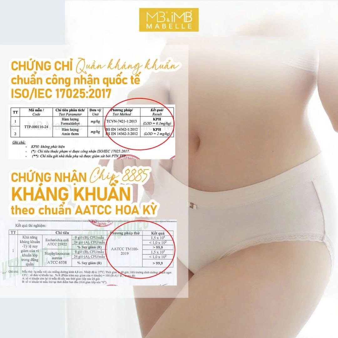 Quần lót kháng khuẩn 8885 (8867) cạp vừa