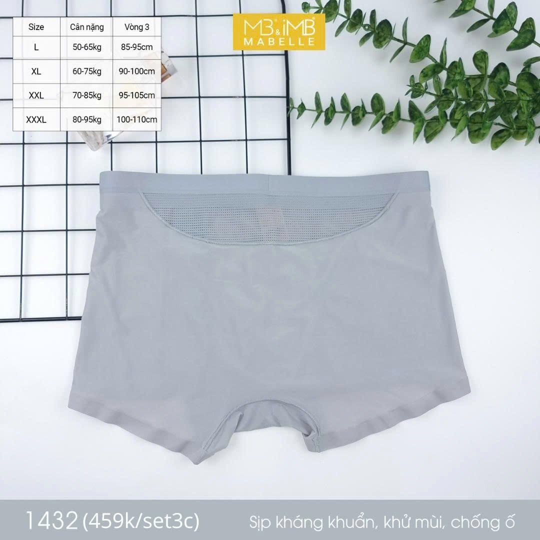 Quần sịp nam MB 1432 quần thông khí, kháng khuẩn, điều hòa làm mát