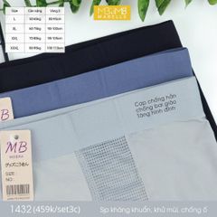 Quần sịp nam MB 1432 quần thông khí, kháng khuẩn, điều hòa làm mát