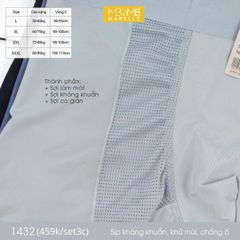 Quần sịp nam MB 1432 quần thông khí, kháng khuẩn, điều hòa làm mát