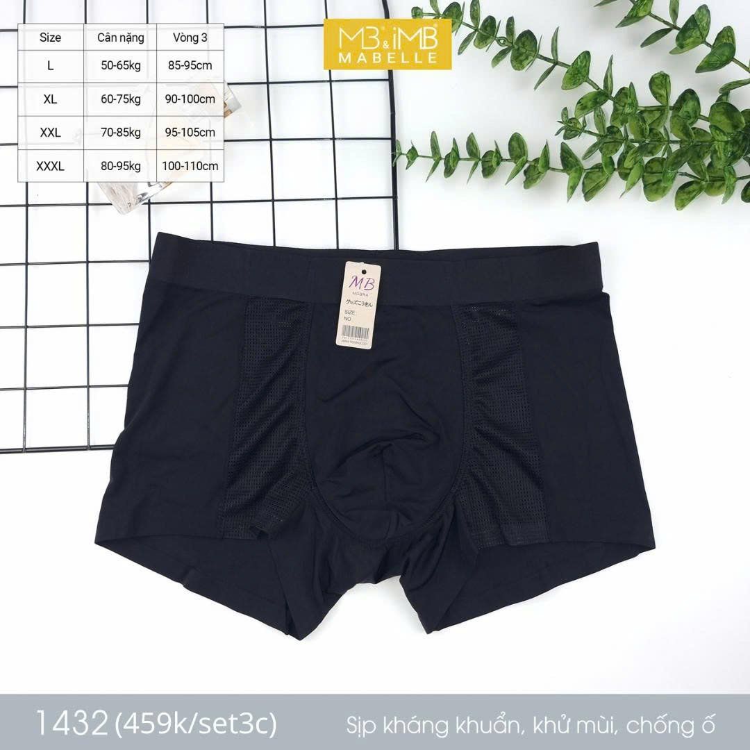 Quần sịp nam MB 1432 quần thông khí, kháng khuẩn, điều hòa làm mát
