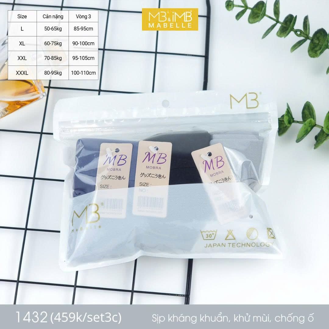 Quần sịp nam MB 1432 quần thông khí, kháng khuẩn, điều hòa làm mát