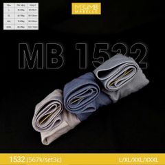 Quần lót (sịp)  nam kháng khuẩn MB 1532 cạp dật nhiệt công nghệ Nhật