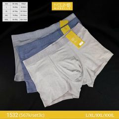 Quần lót (sịp)  nam kháng khuẩn MB 1532 cạp dật nhiệt công nghệ Nhật