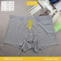 Quần lót (sịp)  nam kháng khuẩn MB 1532 cạp dật nhiệt công nghệ Nhật