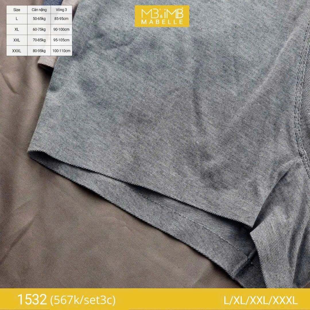 Quần lót (sịp)  nam kháng khuẩn MB 1532 cạp dật nhiệt công nghệ Nhật