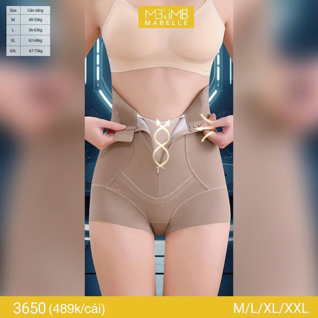 Quần gen bụng định hình MB 3650 đốt mỡ, cản sóng điện từ, thon gọn eo
