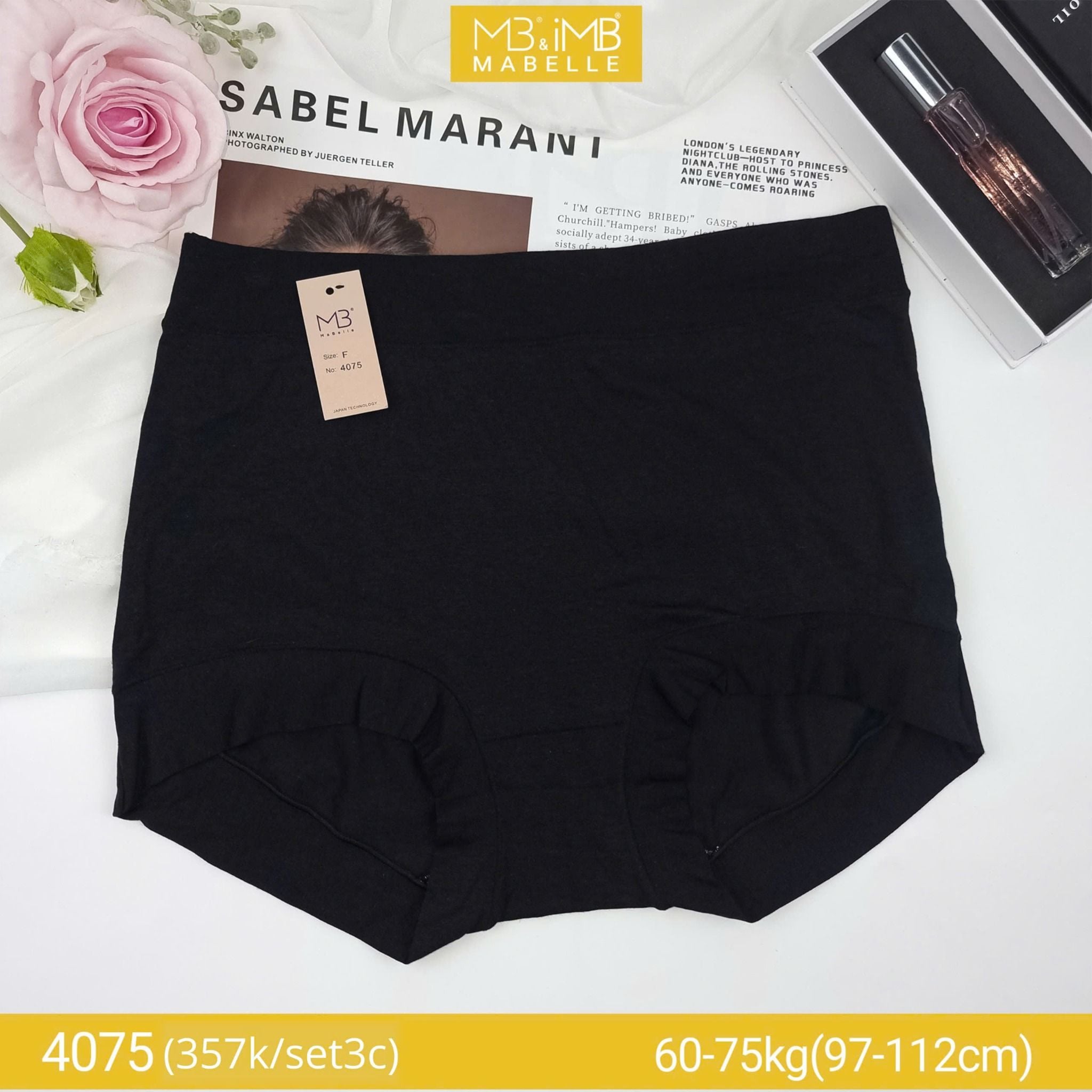 Quần lót nữ kháng khuẩn MB 4075 - Mặc êm, giấu bụng, siêu thoải mái