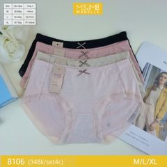 Quần lót nữ kháng khuẩn MB 8106 cotton sồi organic tự nhiên, cạp vừa