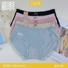 Quần lót nữ kháng khuẩn MB 8106 cotton sồi organic tự nhiên, cạp vừa