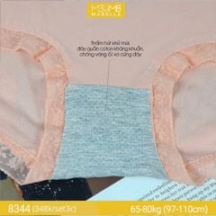 Quần lót kháng khuẩn MB 8344 cạp cao bigsize